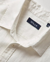 Huckberry Wills Short Sleeve Isles Linen Shirt, Mens Button Down Shirts