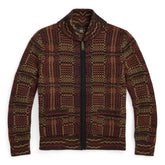 Full Zip Shawl Cardigan Knit Sweater