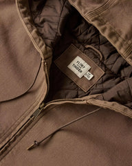 Mason Canvas Hooded Bomber Jacket