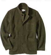 Huckberry Flint and Tinder The Boiled Wool Chore Blazer, Mens Casual Sport Coat, Jacket