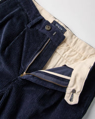 Pleated Cord Trouser