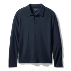 Cotton Linen Long Sleeve Polo