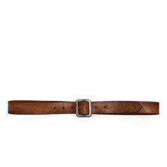 Hand-Burnished Leather Belt