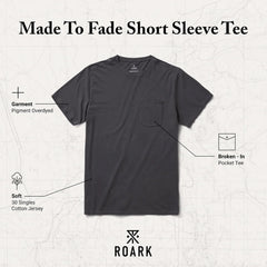 Roark Made to Fade Mens Pigment-Dyed T-Shirt