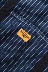 Pinstripe Denim Tote