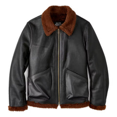 B-6 Sheepskin Leather Bomber Jacket