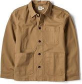 Huckberry Flint and Tinder Classic Chore Coat, Mens Lightweight Cotton Jacket