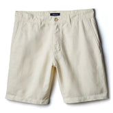 Cotton-Linen Chino Short - 9"