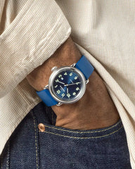 Runwell Detrola 3HD 41mm, Blue Rubber Strap