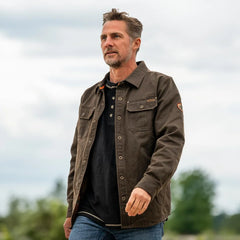 Legendary Whitetails Mens Flannel Lined Waxed Cotton Shirt Jacket