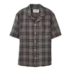 Plaid Seersucker Short Sleeve Shirt
