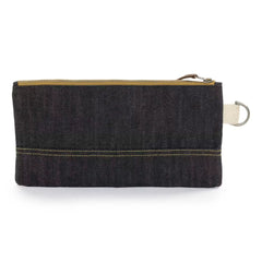 Neelum Small Zipper Pouch - Denim