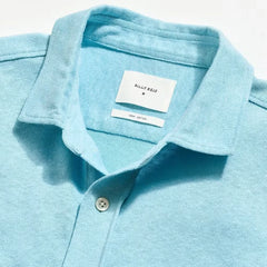 Short-Sleeve Hemp Cotton Knit Shirt