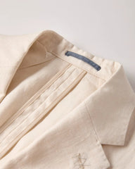 The Stevens Linen Herringbone Blazer