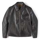 Classic Leather Racer Motorcycle Jacket