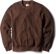 Huckberry Flint and Tinder Lightweight Garment Dyed Crewneck Sweater, Mens Pullover Sweatshirt
