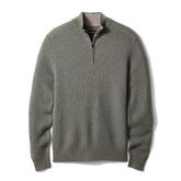 Merino-Cashmere Quarter-Zip Sweater