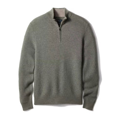 Merino-Cashmere Quarter-Zip Sweater