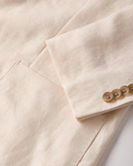 The Stevens Linen Herringbone Blazer