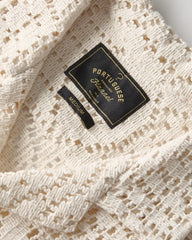 Eye Crochet Camp Collar Shirt