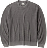 Huckberry Flint and Tinder Lightweight Garment Dyed Crewneck Sweater, Mens Pullover Sweatshirt