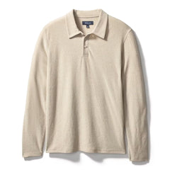 Cotton Linen Long Sleeve Polo