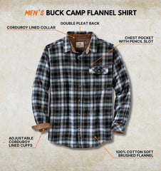 Legendary Whitetails Mens Flannel Long Sleeve Button Down 100% Cotton Shirt