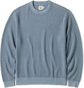 Huckberry Flint and Tinder Lightweight Garment Dyed Crewneck Sweater, Mens Pullover Sweatshirt