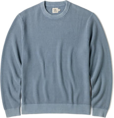 Huckberry Flint and Tinder Lightweight Garment Dyed Crewneck Sweater, Mens Pullover Sweatshirt