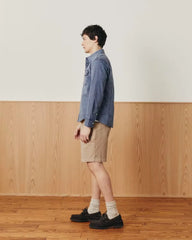 Pigment Dye Canvas Long Sleeve Shirt