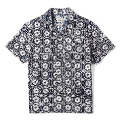 Block Print Camp Collar Shirt