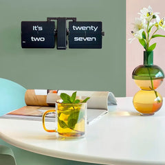 Flipping Out Text Wall and Tabletop Flip Clock