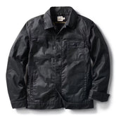 Flannel-Lined Waxed Trucker Jacket