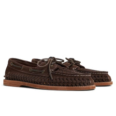 Gold Cup AO 2 Woven Leather Boat Shoe
