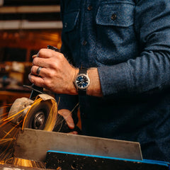 Huckberry x Zodiac Titanium Super Sea Wolf Dive Watch