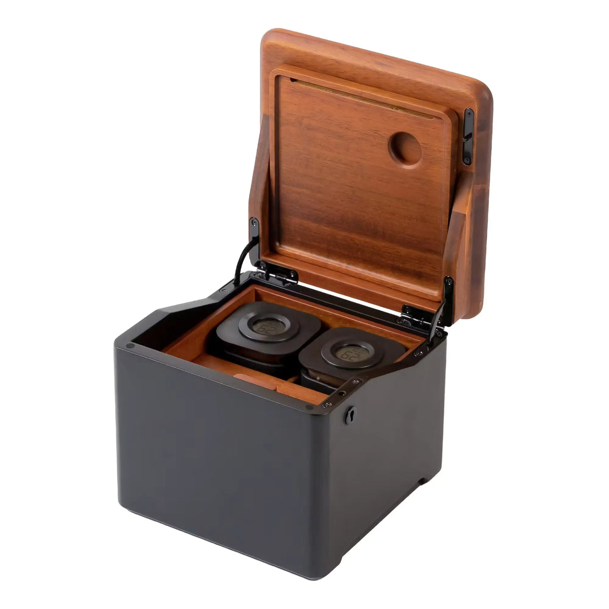 The Stash Box - Acacia & Black