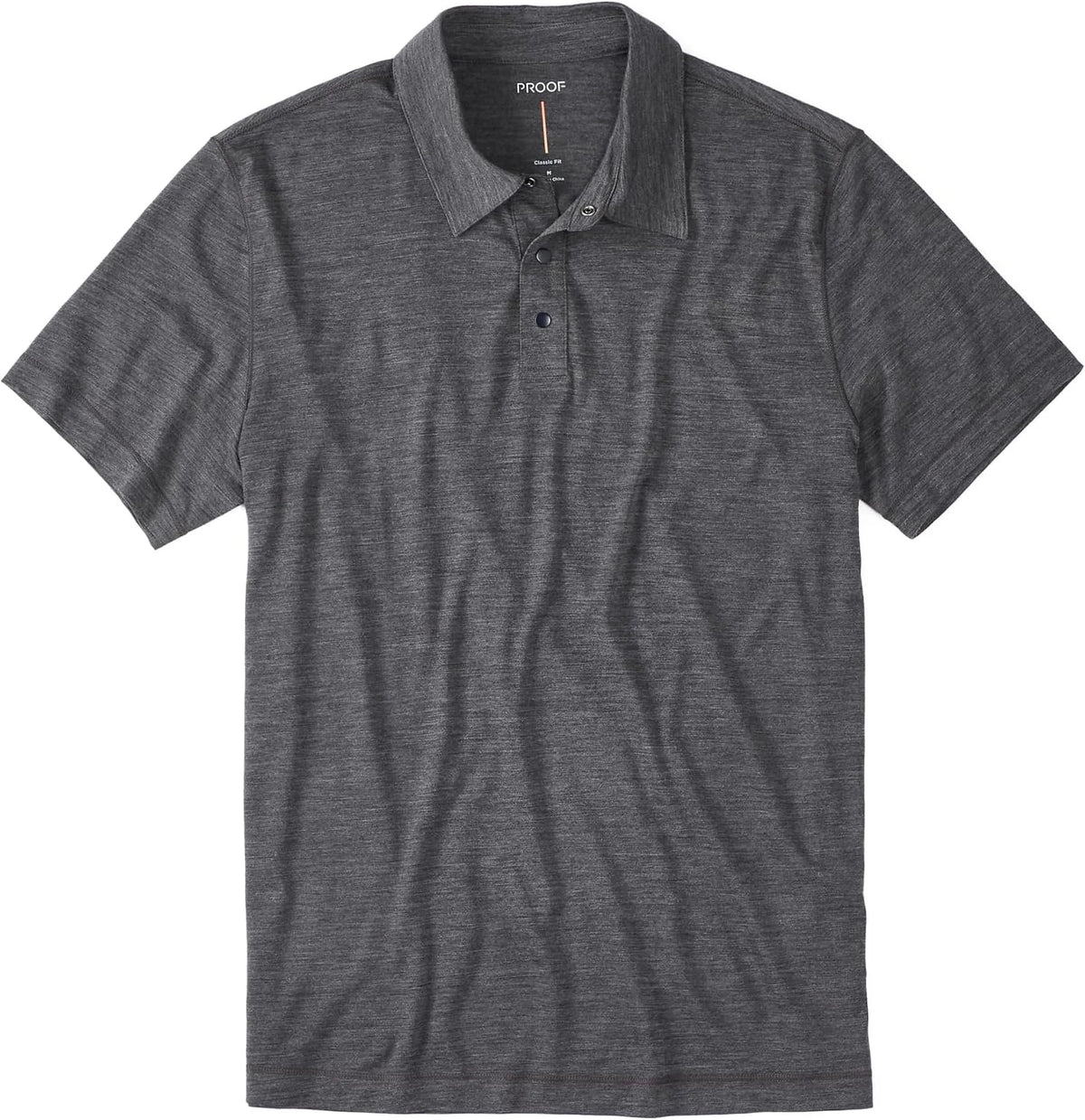 Huckberry Proof Men's 72-Hour Merino Wool Polo Shirt, Short Sleeve, Moisture Wicking & Odor Resistant
