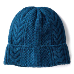 Wool Cable Knit Beanie