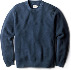 Huckberry Flint and Tinder Lightweight Garment Dyed Crewneck Sweater, Mens Pullover Sweatshirt