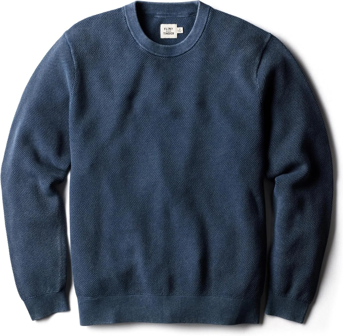 Huckberry Flint and Tinder Lightweight Garment Dyed Crewneck Sweater, Mens Pullover Sweatshirt