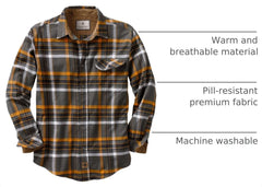 Legendary Whitetails Mens Flannel Long Sleeve Button Down 100% Cotton Shirt