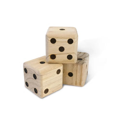 Giant Wooden Yard Dice