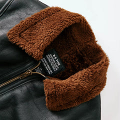 B-6 Sheepskin Leather Bomber Jacket