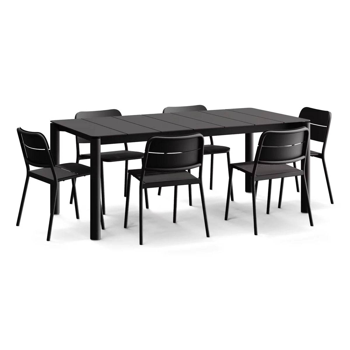 Bandwidth Dining Set (Table + 6 Chairs)