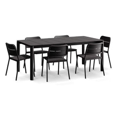 Bandwidth Dining Set (Table + 6 Chairs)