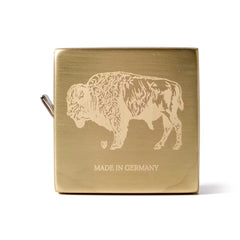 Brass Measuring Tape - Engraved Bison