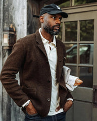 Huckberry Flint and Tinder The Boiled Wool Chore Blazer, Mens Casual Sport Coat, Jacket