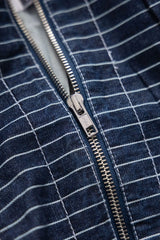 Pinstripe Denim Tote