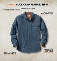 Legendary Whitetails Mens Flannel Long Sleeve Button Down 100% Cotton Shirt