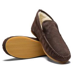 Suede Shearling Lined Chukka Slipper